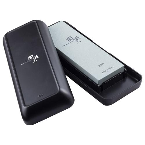 Kai Seki Magoroku Coarse Knife Sharpener, #400, with Storage Case, Made In Japan, AP0329