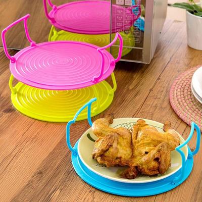 Multifunctional Kitchen Dish Rack & Microwave Oven Two-Tier Storage Tray