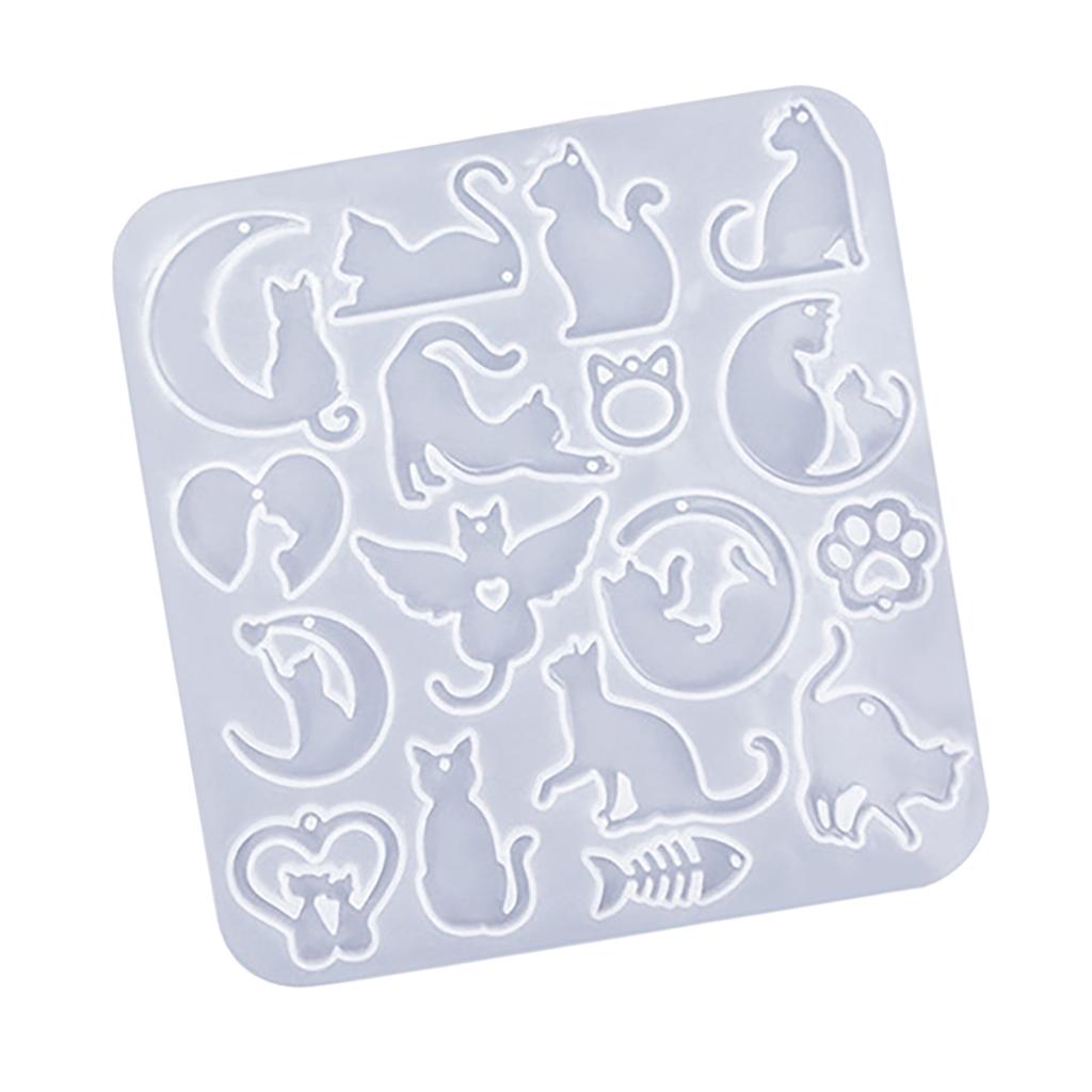Resin Mould Jewelry Silicone Mould Animal Pendant Silicone Mold for Epoxy Resin Keychains Necklace Earring Charm Making