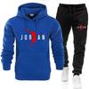 Men's 2025 Autumn/Winter Hooded Sweatshirt & Pants Set: Trendy Casual Sportswear 