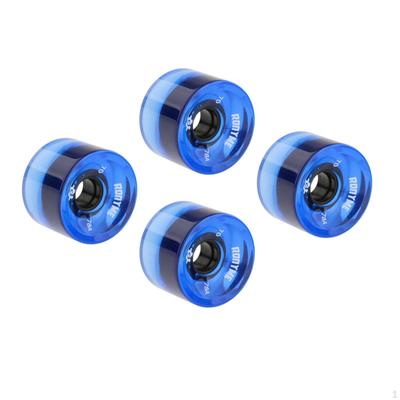 4 balení 70mm 78A skateboardových koleček bez ložisek pro standardní, cruisery a parkové a street bruslení