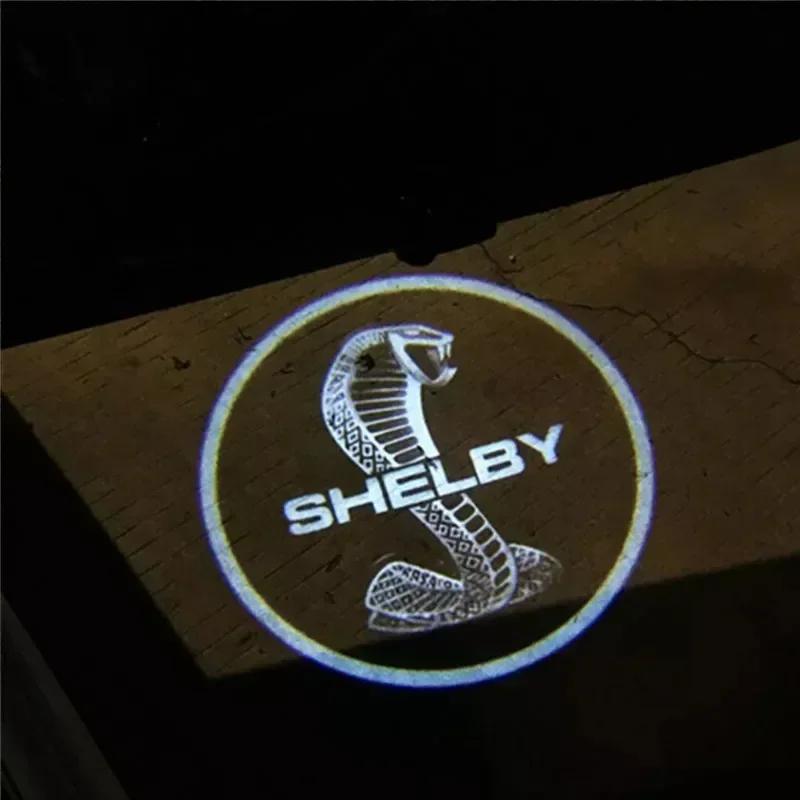 

Car Styling Projector Car Shadow Light Led Door Logo Welcome Decor Lamp Atmosphere Car Night Light For Ford Mustang GT500 Shelby 2PCS