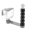 Aluminum Alloy Single Hand Camera Grip Ergonomic Handle with 1/4 Screw Mount for Outdoor Photography and Video Shootings