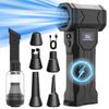 High-Speed Brushless Ducted Fan Powerful Vortex Mini Portable USB Fan Both Blowing Sucking 4th Gear Wind Q6-D