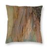 Eucalyptus Bark Natural Texture Pillowcase Polyester Linen Velvet Printed Zip Decorative Pillow Case Home Cushion Cover