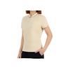 Li Ning Fitness Series Solid Color Breathable Comfortable Sports Polo Shirt Women Tops Light-Milk-Brown APLT084-4