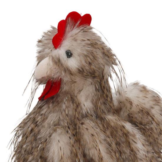 Sitting Hen Plush Toy Realistic Cute Stuffed Chicken Soft Stuffed Animal Home Decor Gift