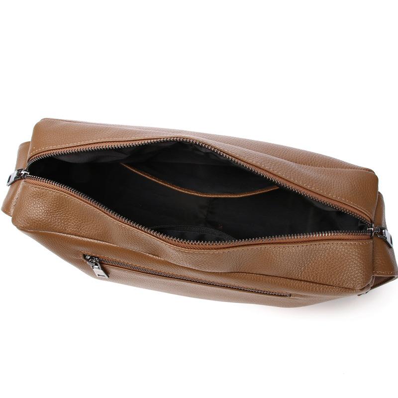 New First-layer Cowhide Foreign Trade Large-capacity Soft Leather Single Shoulder Oblique Span Bag Genuine Leather Women's Bag