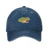 Frosch mit offenem Mund Baseballkappe Schirm Cosplay individuelle Kappen Vintage Hüte Damen Unisex
