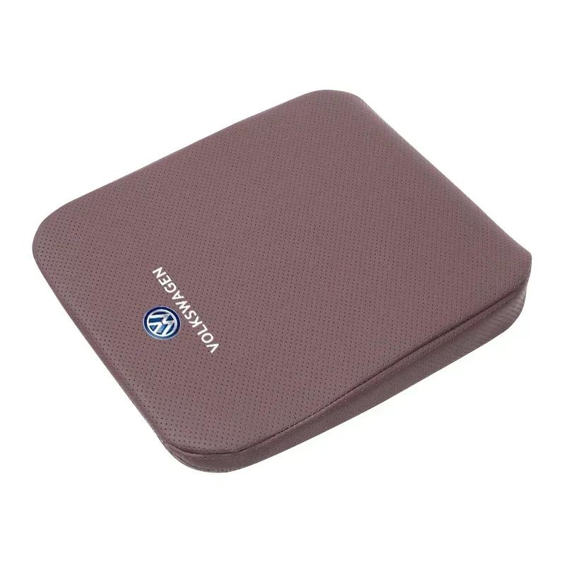 

New Car Seat Cushion Thick Height Increasing Pad Hip Protect Mat For Volkswagen Polo Golf Tiguan Passat Touran Transporter коричневий