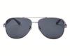 Gucci GG0528S 007 Men's Aviator Sunglasses - Silver Metal Frame & Grey Lenses