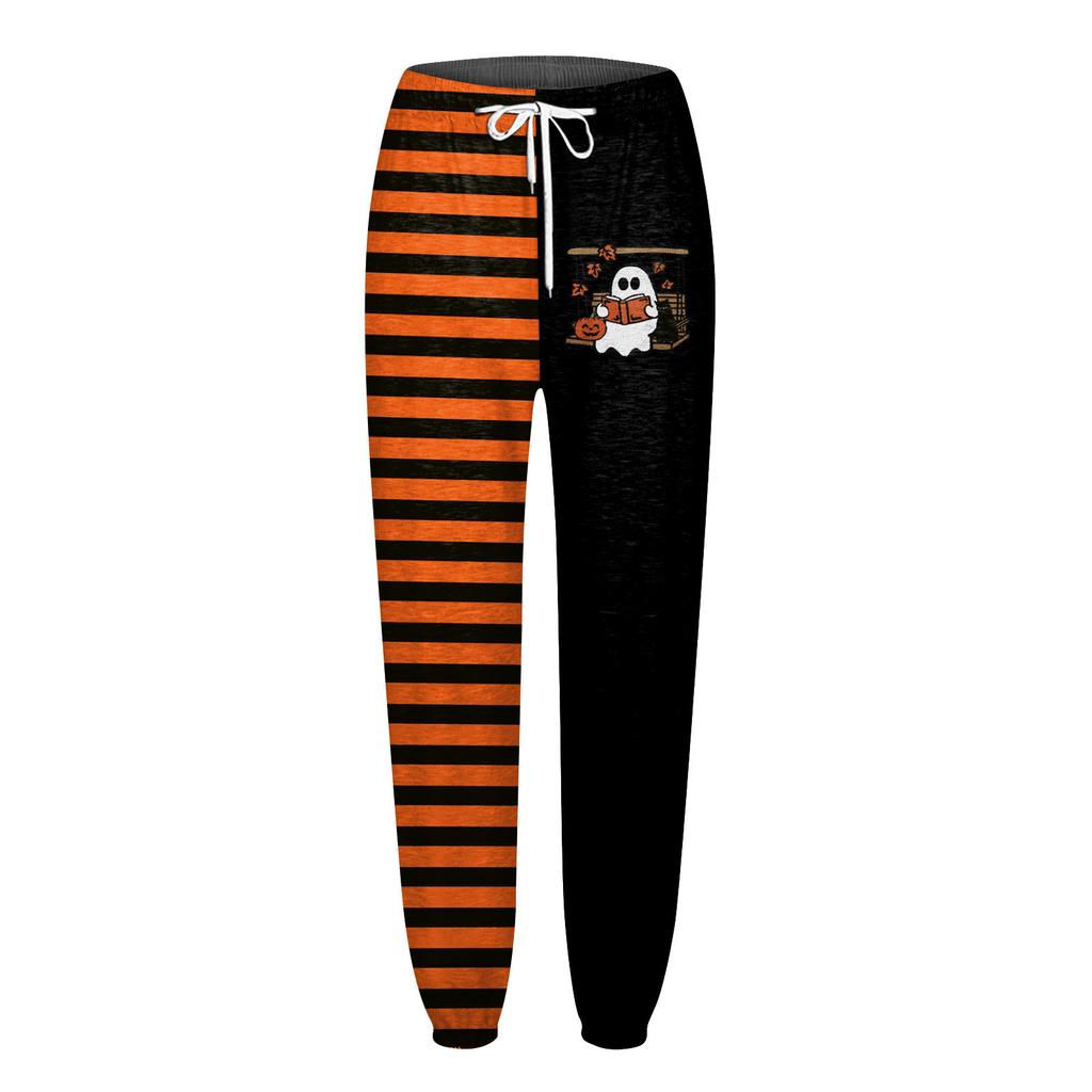 Barn Sport Halloween Dag Trykt Gradient Snøring Lomme Casual Joggebukser Bukser