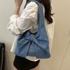 Lightweight Bow Denim Bag Casual Women's Tote Bag Trendy Bow Shoulder Bag  Girls