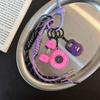 Mini Barbell Plates Key Chain Colorful Simulation Dumbbells Keyring Fitness Series Pendant  Gifts