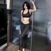 Wu Ge Open Crotch Quick Release Sexy Yoga Pants for Couples - High-End Seductive Lingerie Style 6083