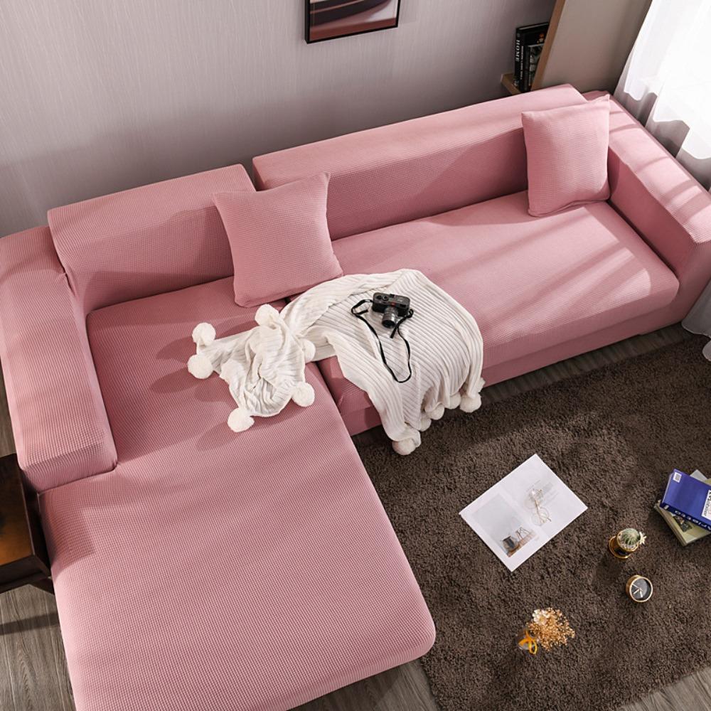 Corn Fleece Sofa Cover All-inclusive Thickened L-shaped Princess Combination Sofa Cover