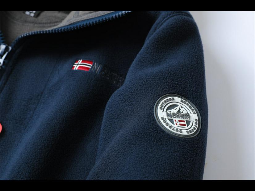 Men's Winter Thick Double-Layer Polar Fleece Hooded Jacket - Cold-Resistant, Warm, Large Size