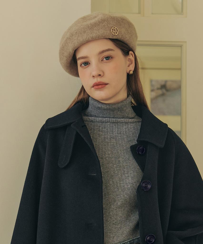 ZEROSTREET [3 Colors] Wool Logo Beret