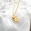 European & American Trendy 18K Gold Plated Cute Balloon Party Letter Necklace
