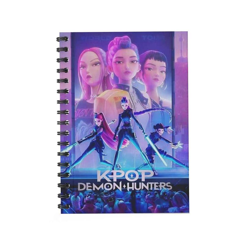 

Kpop Demon Hunters Anime Kawaii A6 Notebook Student Hand Account Message Book Children Diary Book Paintbook