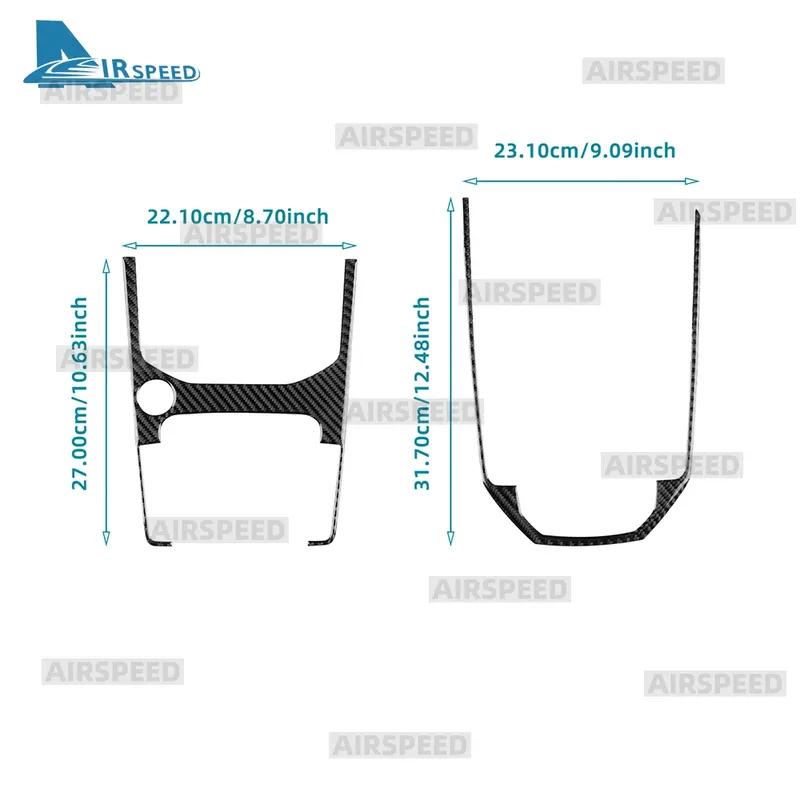 Real Soft Carbon Fiber Sticker Car Gear Shift Interior Frame For Seat Ibiza 6F 2018      2024 2025 LHD RHD
