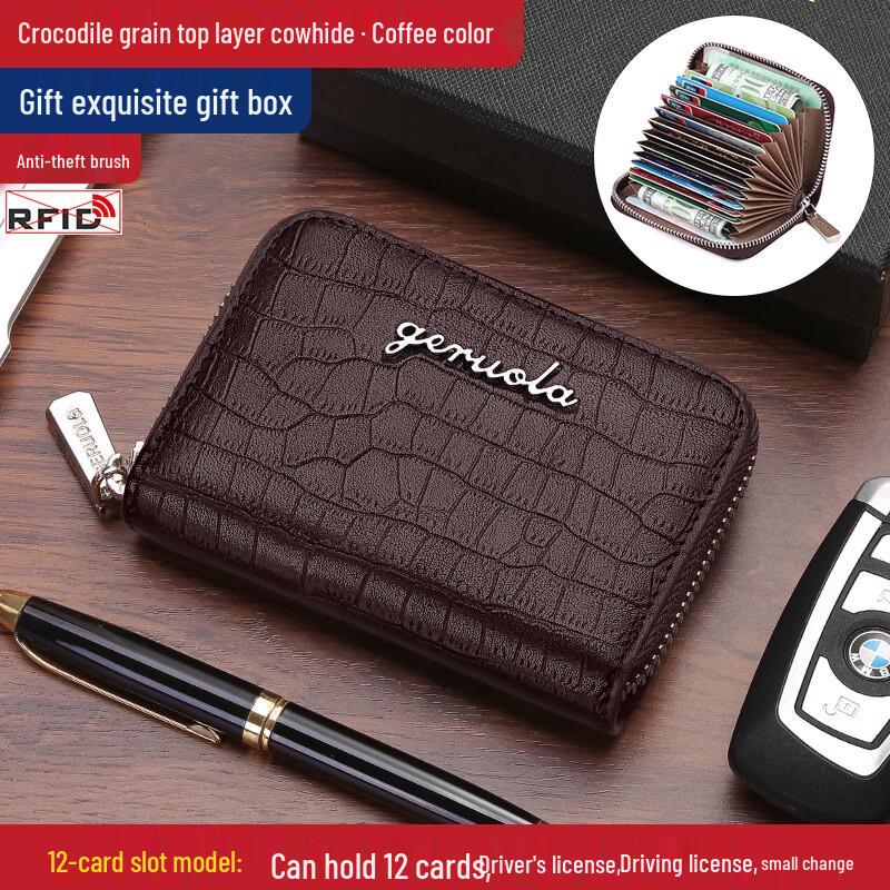 

GERUOLA Men s Genuine Leather Card Holder