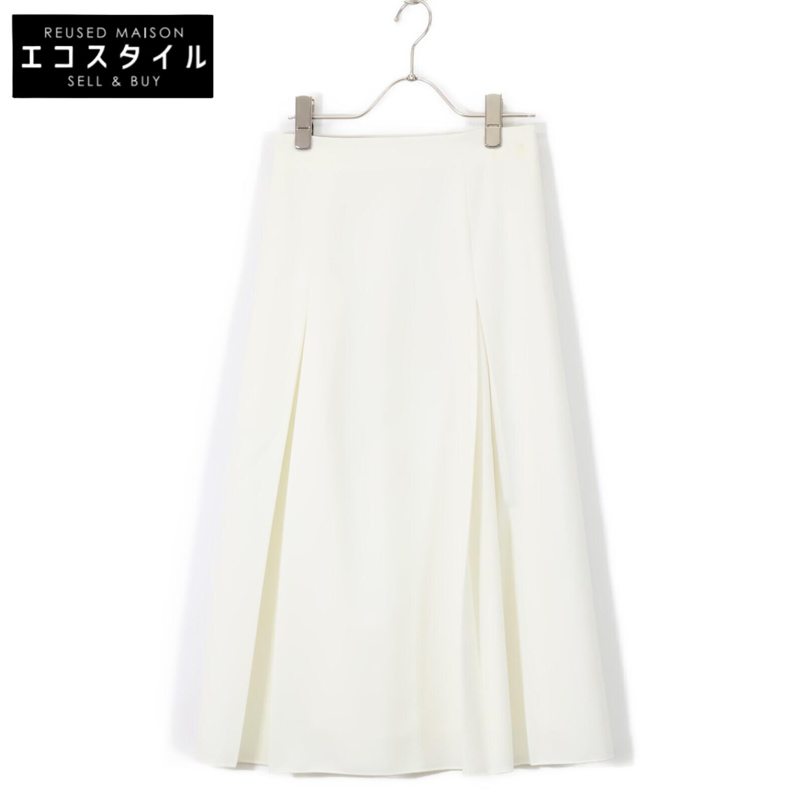 

FOXEY NEW YORK White Pleated Paxton Skirt 42627 skirt 38 whiteUsed