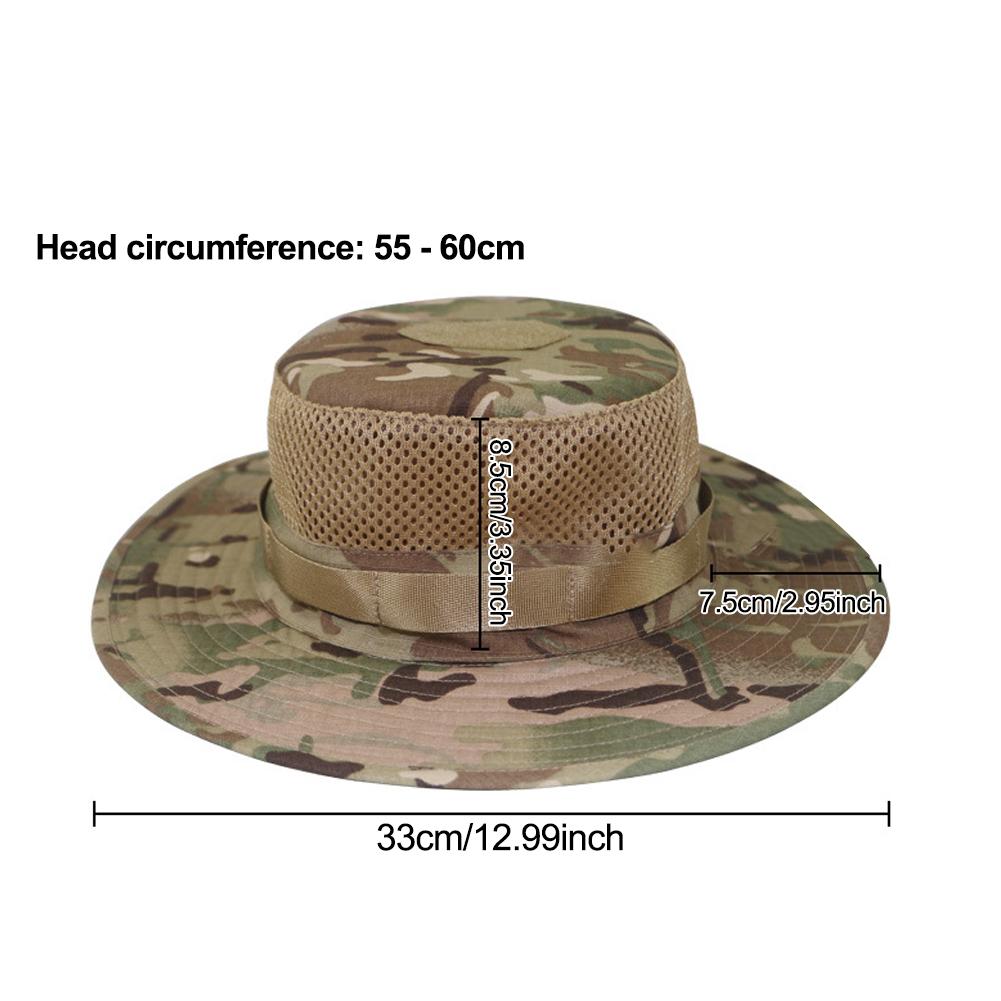 1Pc Vintage Camouflage Boonie Women Men Hat Tactical US Bucket Hats Panama Summer Cap Hunting Hiking Outdoor Camo Sun Caps