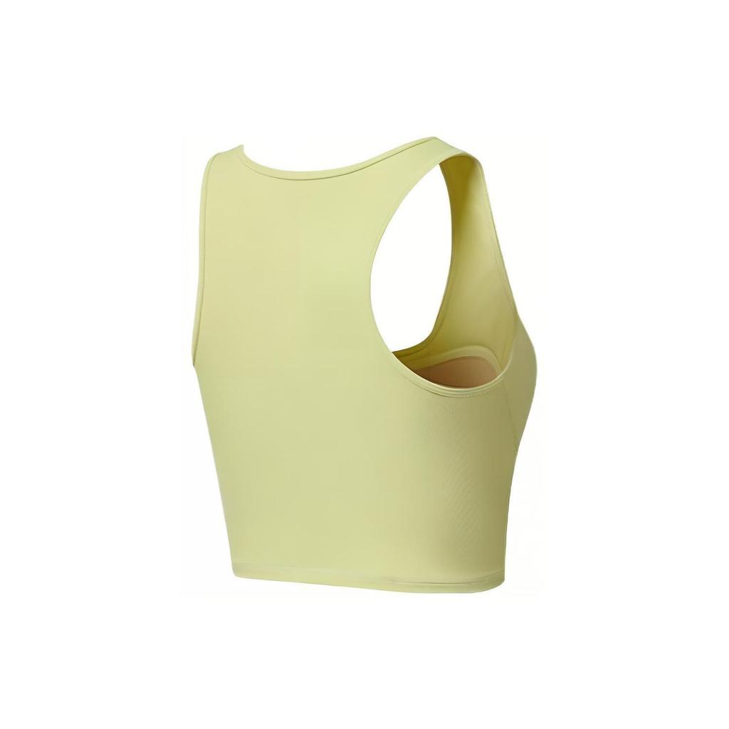 Saucony Solid Color Tight Running Sports Tank Top Women tops Soft-Yellow SC1230004DY-YL08