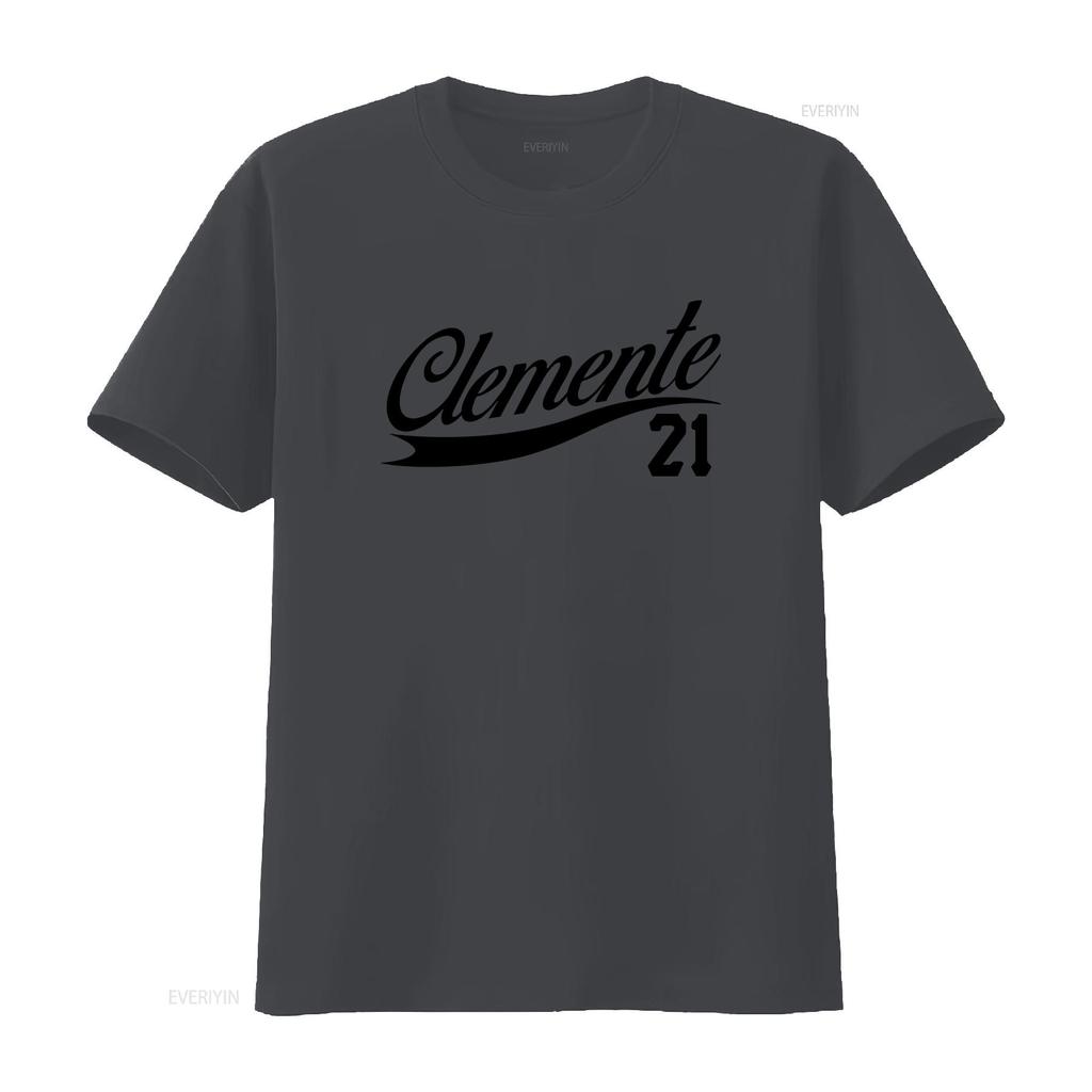 Roberto Clemente 21 T shirt New Retro 90s 80s 70s Baseball Legend Puerto Rico OG vintage Washed Slightly Versatile Unisex