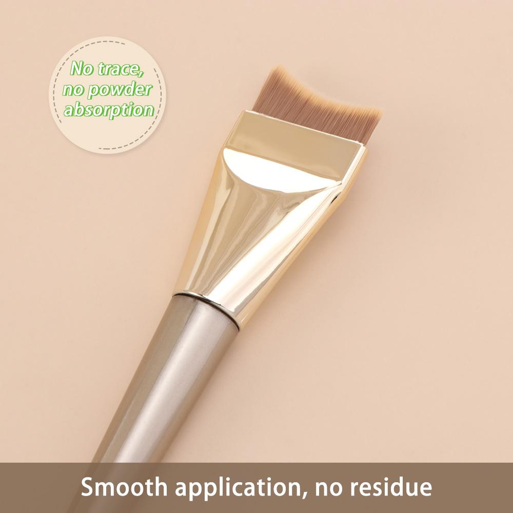 Skin-friendly Liquid Foundation Brush Dense Bristle Flat Concealer Brush  Beauty Tools