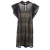 Lily Brown French Sleeve Race Mini Dress Black Women Used