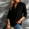 2024 Summer Solid Casual Short Sleeve Shirt Women Plus Size Loose Cotton linen Blouse Women Tops Elegant Office Lady Simple Shirts Female 24299