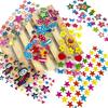 6/12pcs 3D Bubble Stickers Cartoon Cute Star Design for Children Sticker Toys Kids Birthday Christmas New Year Gifts TMZ