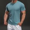 Casual High Street Quick-drying Short-sleeved T-shirts Fashionable Sports Slim Elastic Fitness Outdoor T-shirts