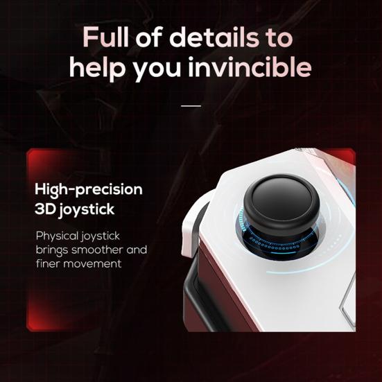 Joystick-Controller-Griff für Handyspiele, verzögerungsfrei, tragbar, wiederaufladbar, universeller Handy-Controller-Griff