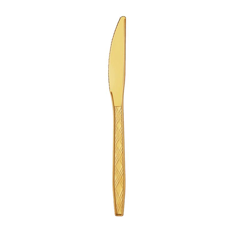 Disposable Tableware Set Gold Birthday Disposable Knives and Forks Set Plastic Party Supplies Forks Knives Spoons Cutlery Set