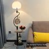 Creative Modern Floor Lamp & Clock Table for Living Room, Sofa, Bedroom, Study & Bedside