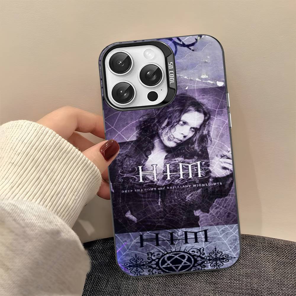 Band His Infernal Majesty Phone Case For IPhone 17 16 15 14 11 12 13 Pro Max Pro Plus Colored Silver Cover
