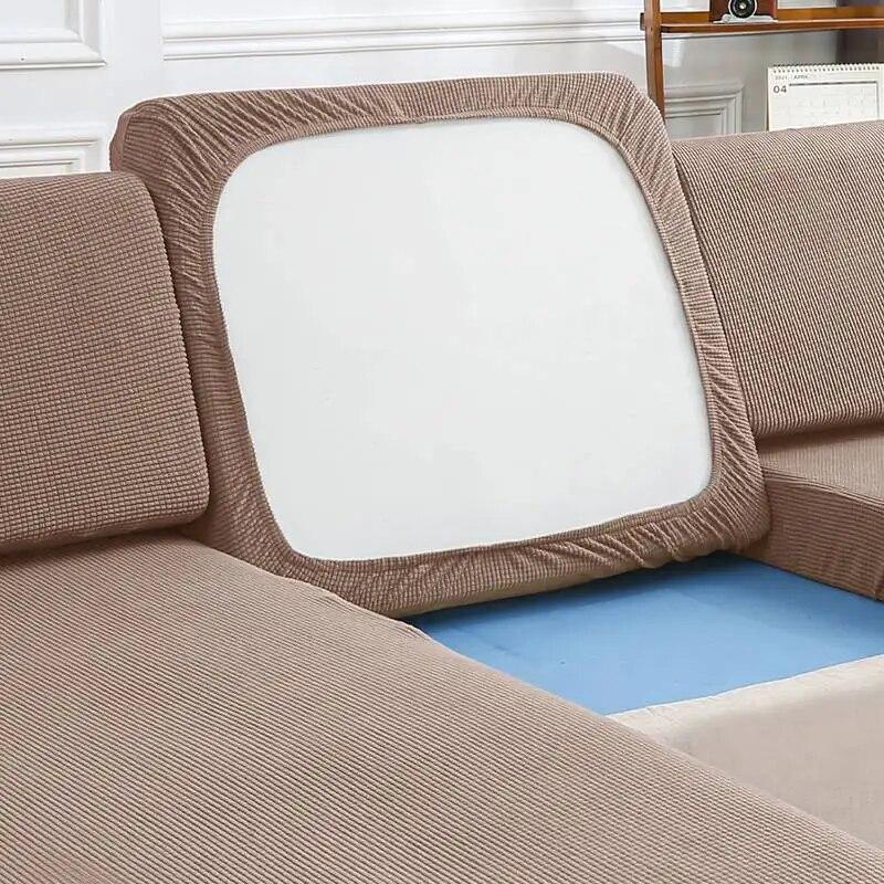1 Stück Stretch-Sofa-Sitzkissenbezug, abnehmbar, für Wohnzimmermöbel, Schutzhülle, hochelastischer Sofabezug, Set
