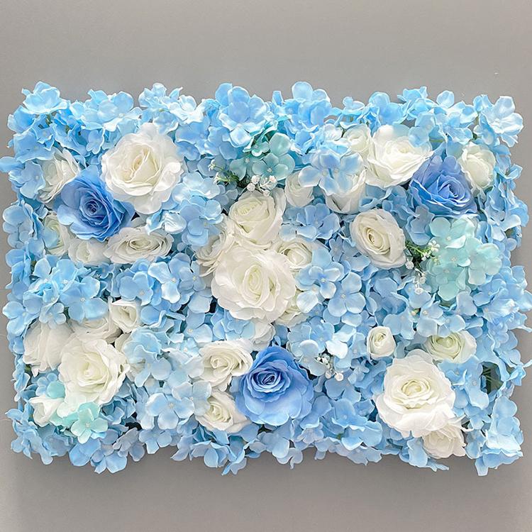 Simulated Rose Plant Silk Rose Flowers Wall Panel 3D Artificial Flower Background Wall Home Decor Wedding Party Bridal Shower