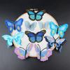 Fabric Butterflies Butterfly Appliques Blue Embroidery Patches for Clothing Butterfly  Cloth