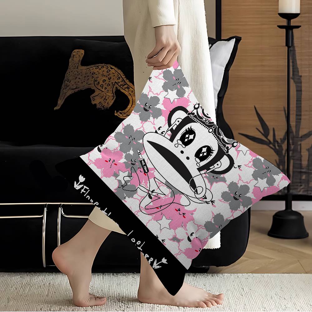 L-Luxurious P-Paul Frank Personalized Pillow Dust Cover Bedroom Kids Party Decoration Pillowcase Birthday Children Gift