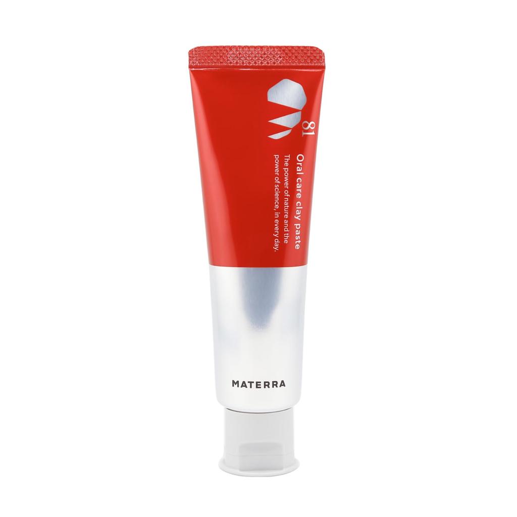 MATERRA Toothpaste 60g (Bad Breath CareWhiteningGentle) Clay Oral Care High Foaming