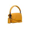 Coach Pillow Tabby 18 Bright Yellow Shoulder Bag, Soft Nappa Leather Signature C Turnlock Black Hardware, Women's Daily Party Travel C3880-V5BUT