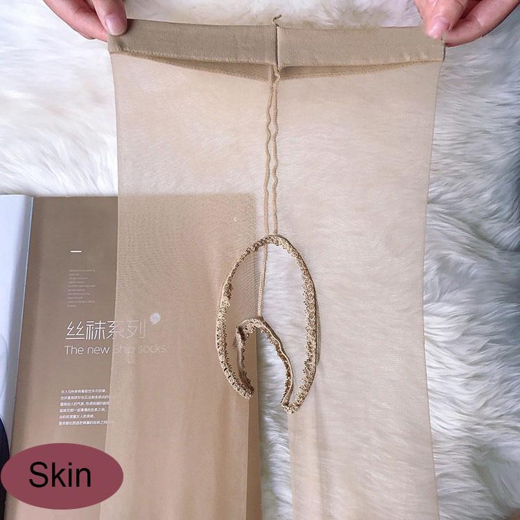 NEW Women  See Through Crotchless Pantyhose Ultrathin Transparent Open Crotch Tights Medias 1 Line Crotch Invisible Stockings