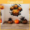 Wall Sticker Spooky Pvc Halloween Pumpkin Bat Sticker For Home Decor Restaurant