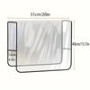 Salon Chair Cover Protectors Clear Square Waterproof Hairdressing Chair Back Covers Fit Standard Salon Chairs and Office Chairs