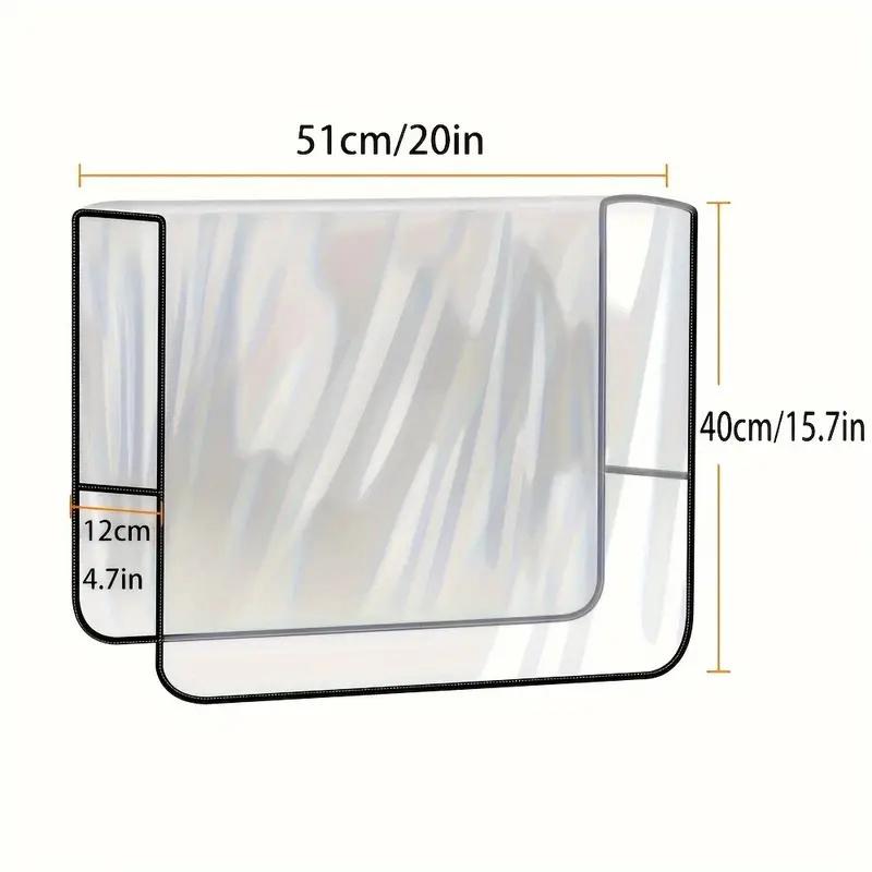 

Salon Chair Cover Protectors Clear Square Waterproof Hairdressing Chair Back Covers Fit Standard Salon Chairs and Office Chairs