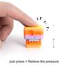 9 Pcs Skull Fidget Clicker Toy 3D-Printed Skull Stress Relief Toy Gradient Color Keyboard Clicker Fidget Button for Office Workers Anxiety Relief